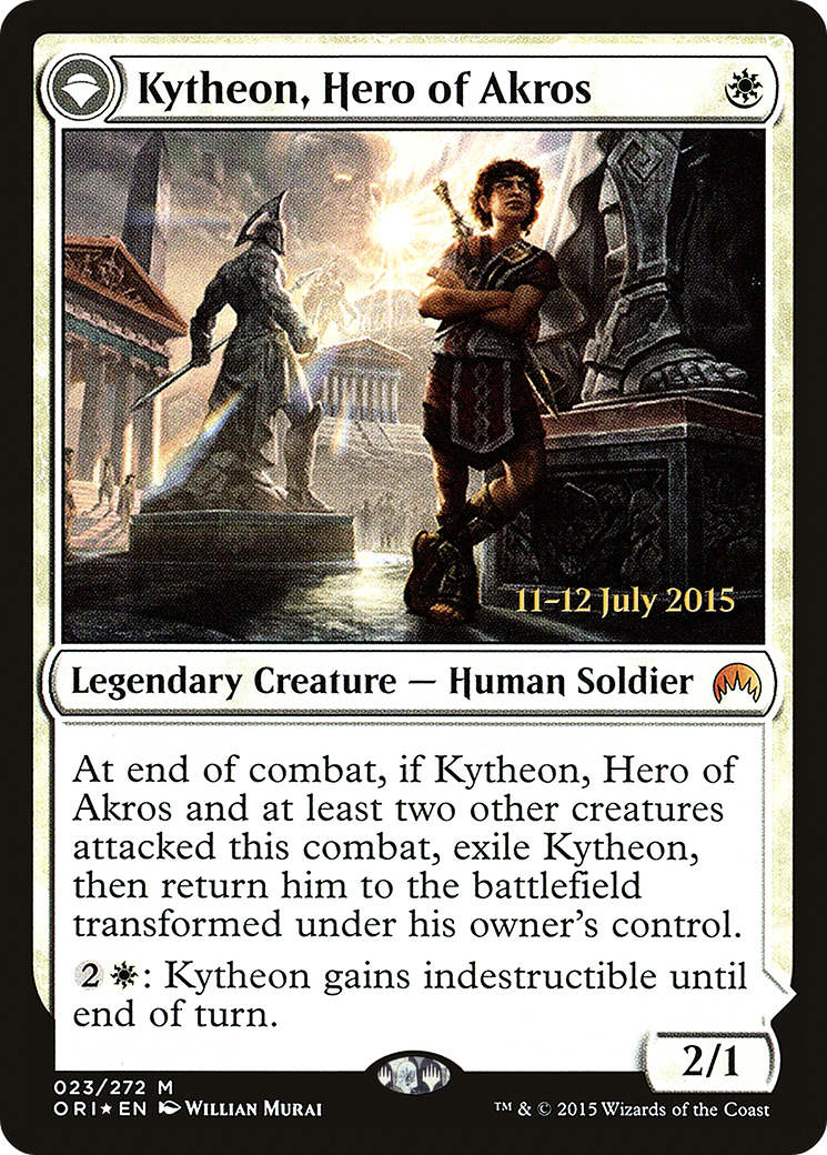 Kytheon, Hero of Akros (PRE-023) - Magic Origins Promos: (originpwdfc) Foil