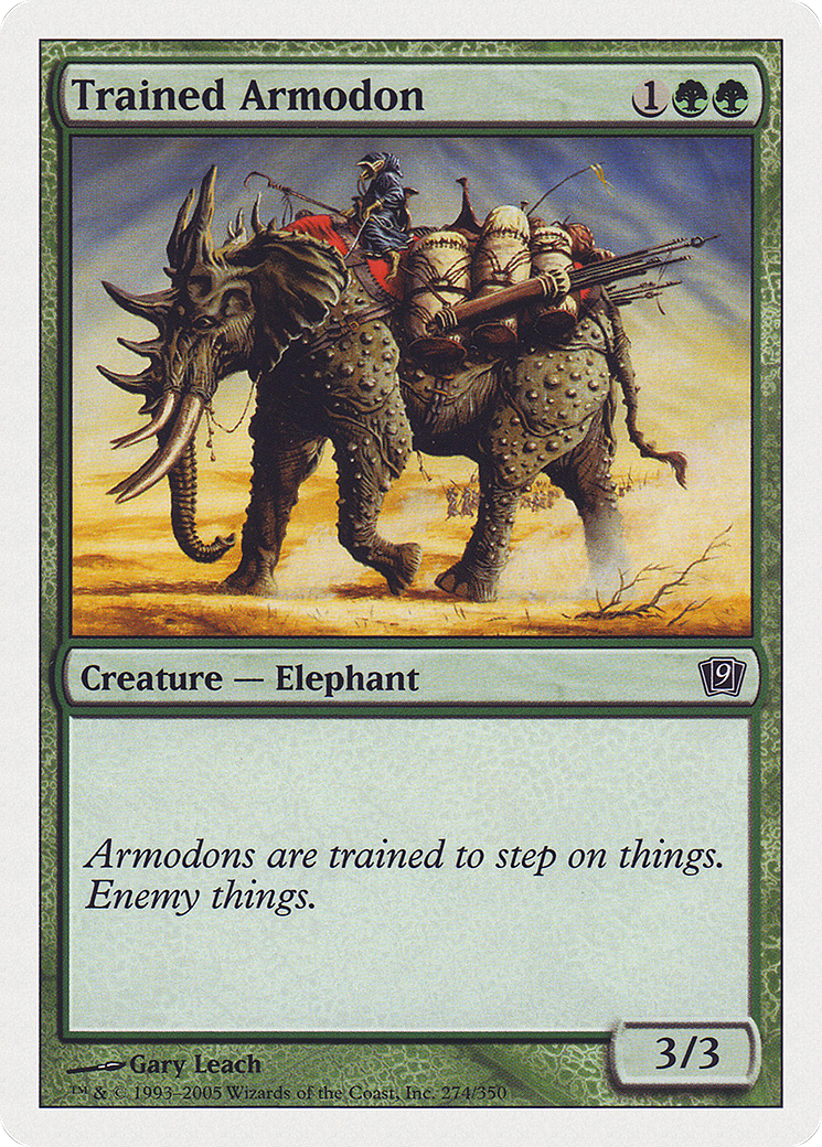 Trained Armodon (9ED-274) - 9th Edition