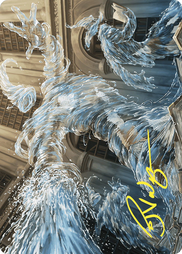 Splashy Spellcaster // Splashy Spellcaster (AWOE-009) - Wilds of Eldraine Art Series (Borderless)