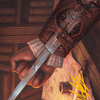 Hidden Blade Art Card (Gold-Stamped Signature) (ASACR-009) - Assassin's Creed Art Series (Borderless)