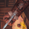 Hidden Blade Art Card (Gold-Stamped Signature) (ASACR-009) - Assassin's Creed Art Series (Borderless)