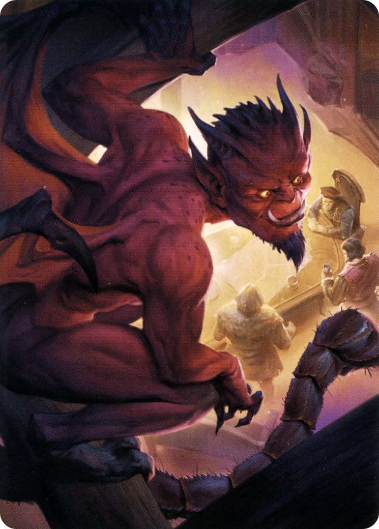 Nefarious Imp // Nefarious Imp (ACLB-019) - Battle for Baldur's Gate Art Series (Borderless) Foil