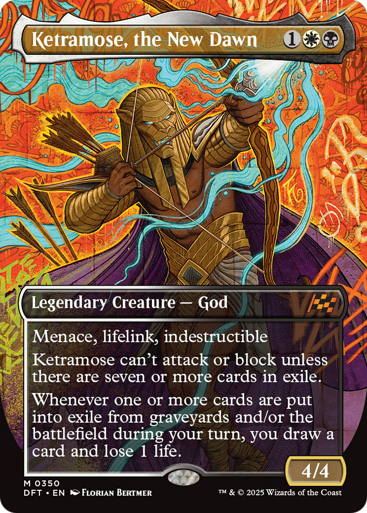 Ketramose, the New Dawn (Borderless) (DFT-350) - Aetherdrift (Borderless) Foil