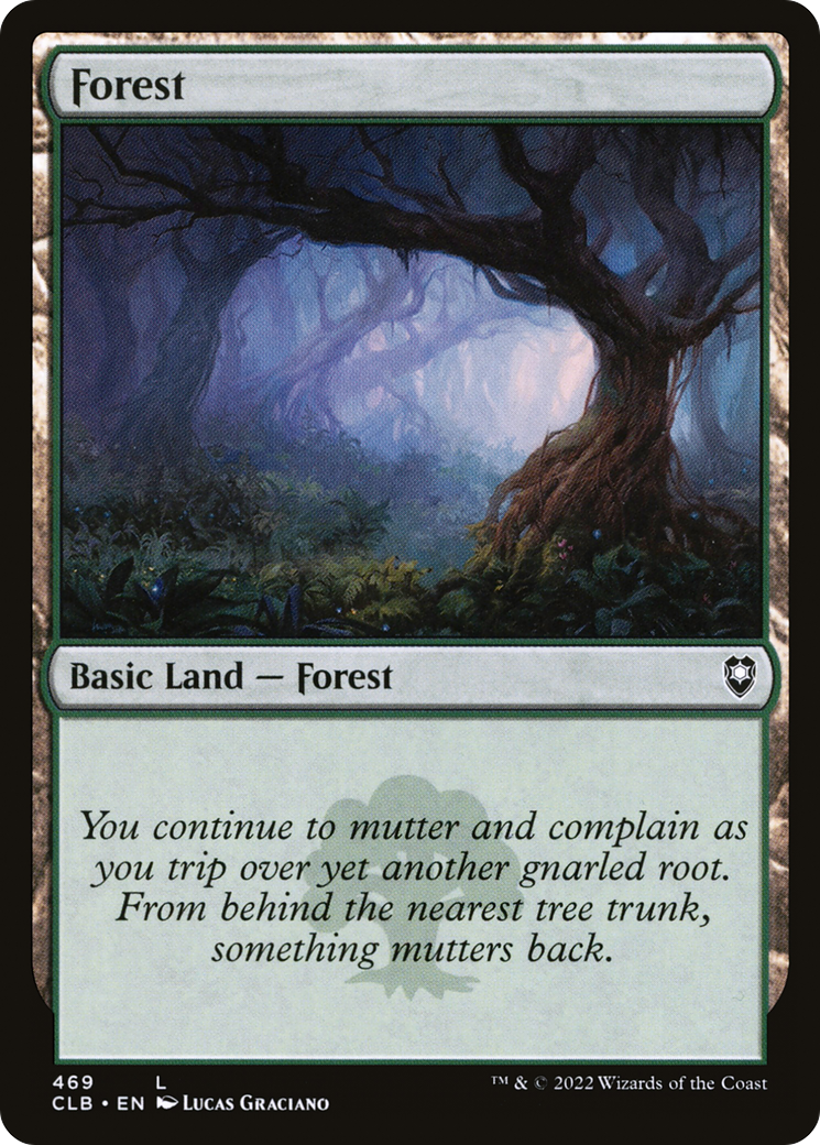 Forest (469) (CLB-469) - Commander Legends: Battle for Baldur's Gate Foil