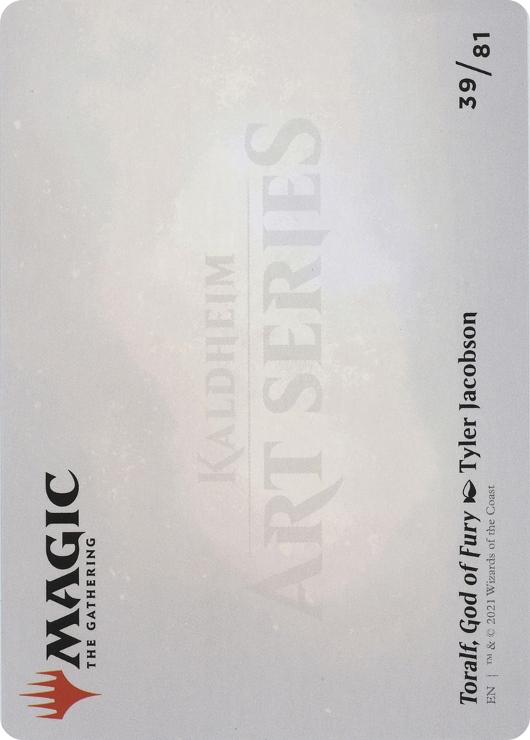 Toralf, God of Fury // Toralf, God of Fury (ASKHM-039) - Art Series: Kaldheim (Borderless) Foil