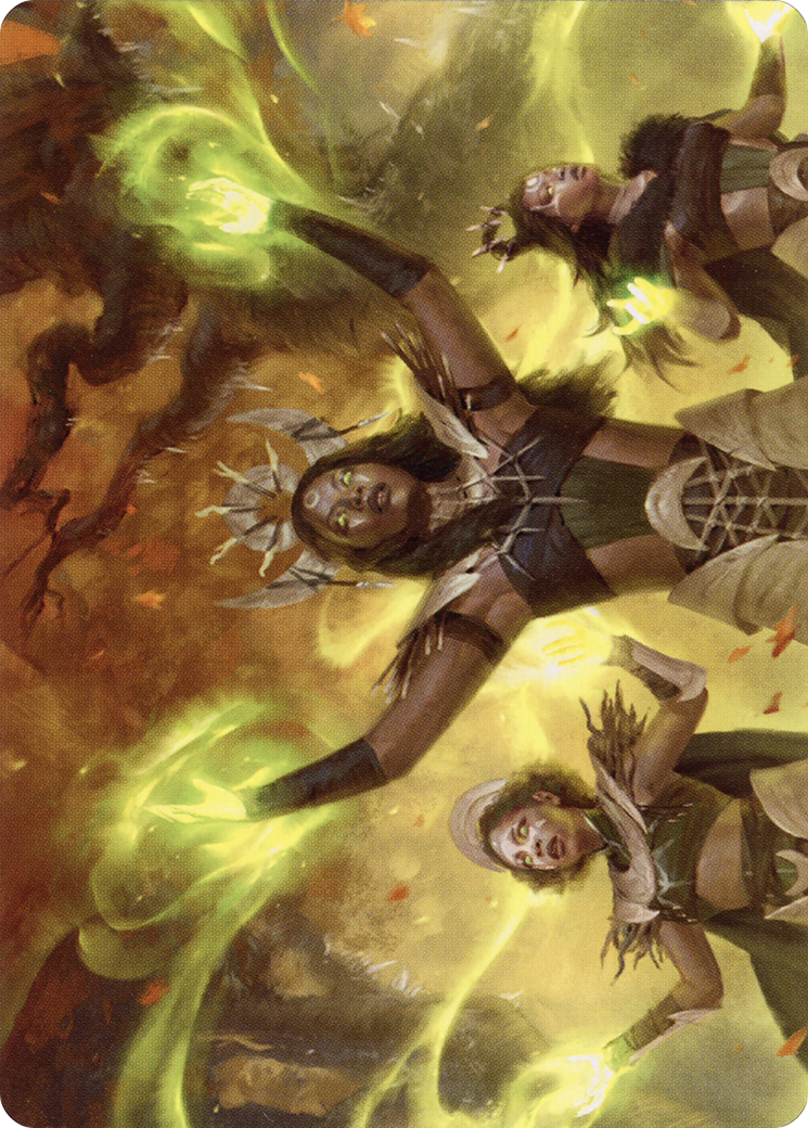 Dawnhart Wardens // Dawnhart Wardens (AMID-057) - Midnight Hunt Art Series (Borderless) Foil