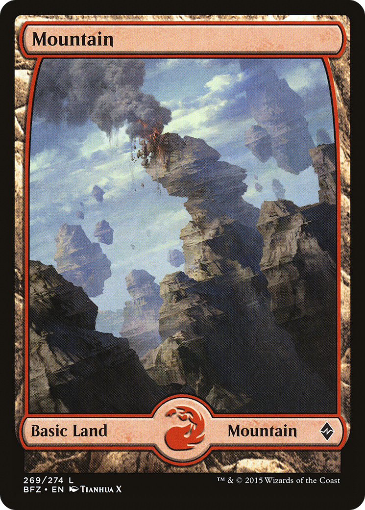 Mountain (269) - Full Art (BFZ-269) - Battle for Zendikar