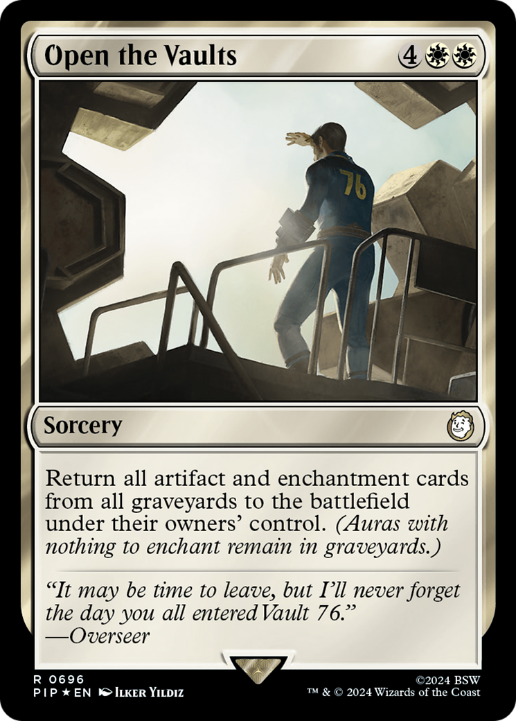 Open the Vaults (Surge Foil) (PIP-696) - Fallout Foil