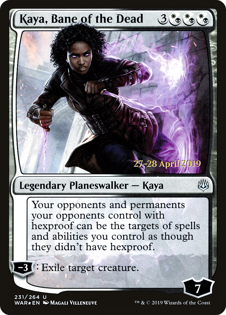 Kaya, Bane of the Dead (PRE-231) - War of the Spark Promos Foil