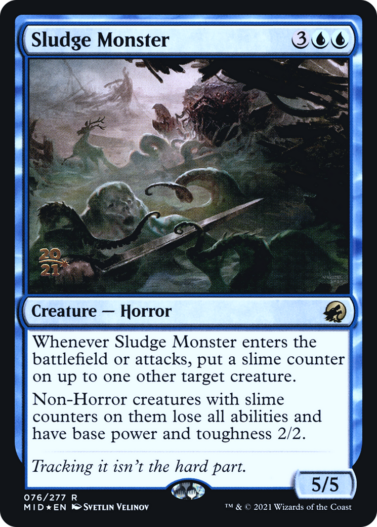 Sludge Monster (PRE-076) - Innistrad: Midnight Hunt Promos Foil