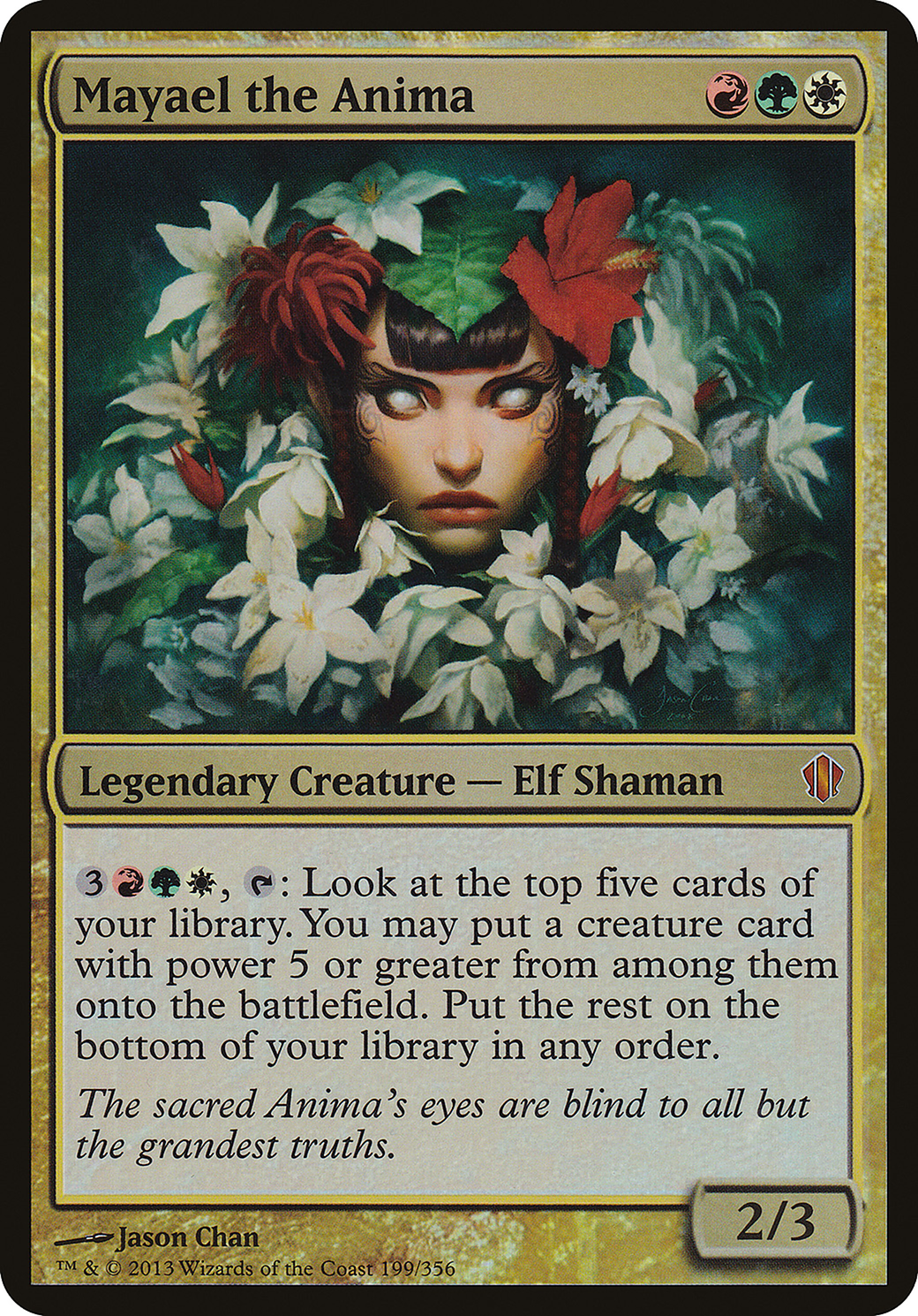 Mayael the Anima (Commander 2013) (OVER-199) - Commander 2013 Oversized Foil