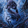 Untamed Pup // Untamed Pup (AMID-077) - Midnight Hunt Art Series (Borderless)