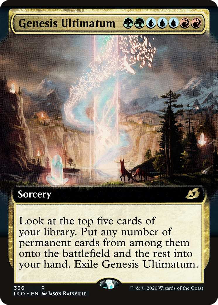 Genesis Ultimatum (Extended Art) (IKO-336) - Ikoria: Lair of Behemoths: (Extended Art) Foil