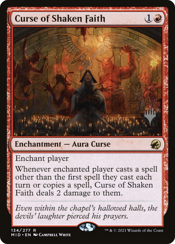 Curse of Shaken Faith (PPMID-134P) - Innistrad: Midnight Hunt Promos