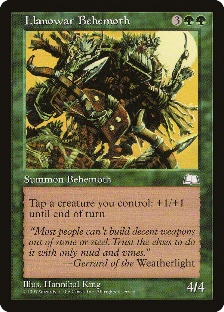 Llanowar Behemoth (WTH-) - Weatherlight