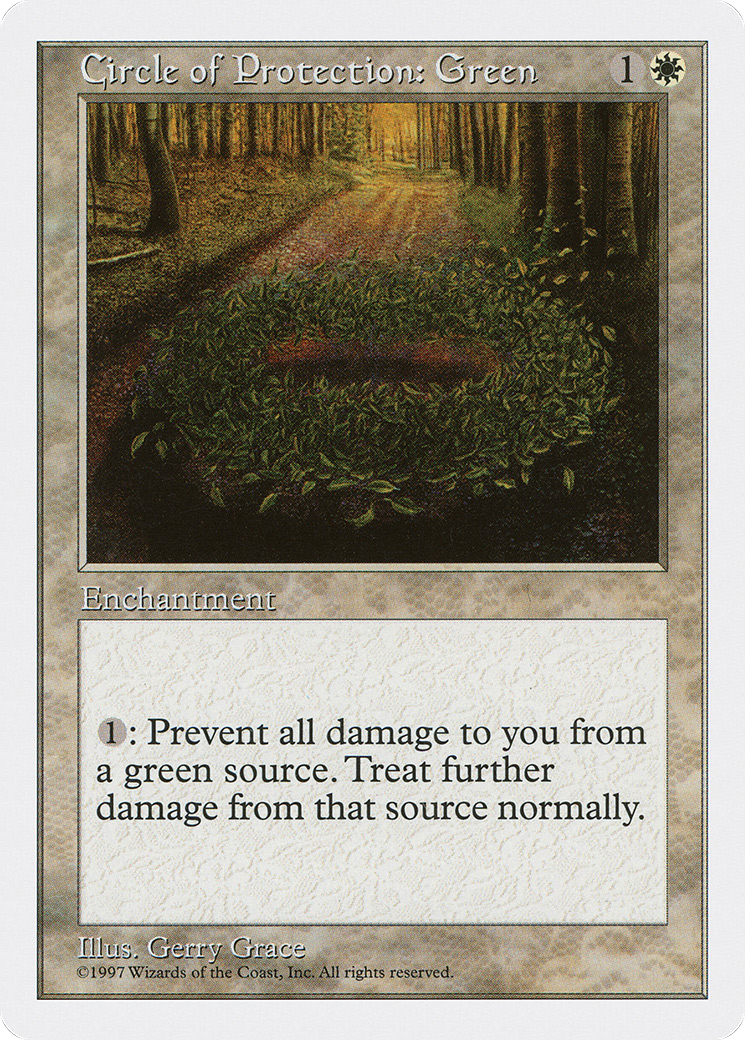 Circle of Protection: Green (5ED-) - Fifth Edition