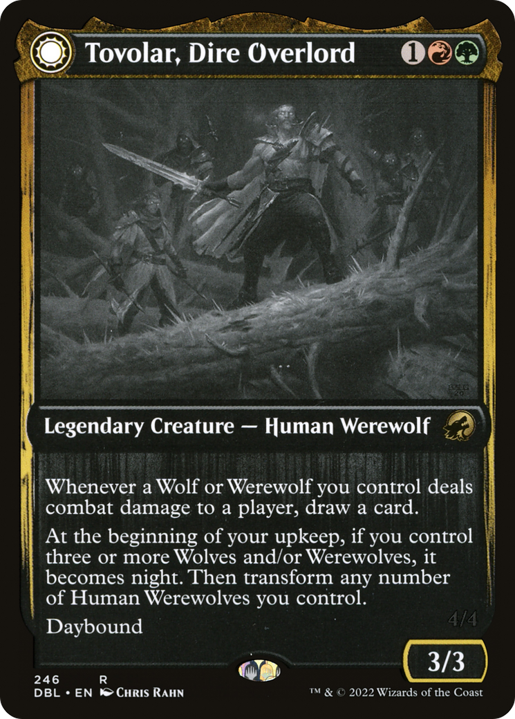Tovolar, Dire Overlord (DBL-246) - Innistrad: Double Feature: (Double Faced Transform) Foil