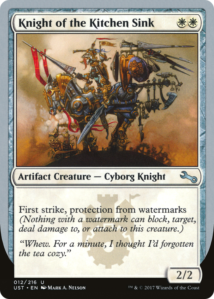 Knight of the Kitchen Sink (F) (UST-12F) - Unstable