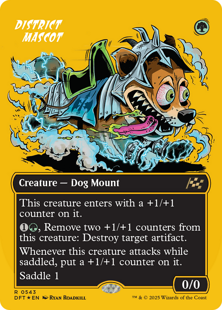 District Mascot (Borderless) (First-Place Foil) (DFT-543) - Aetherdrift (Borderless) Foil