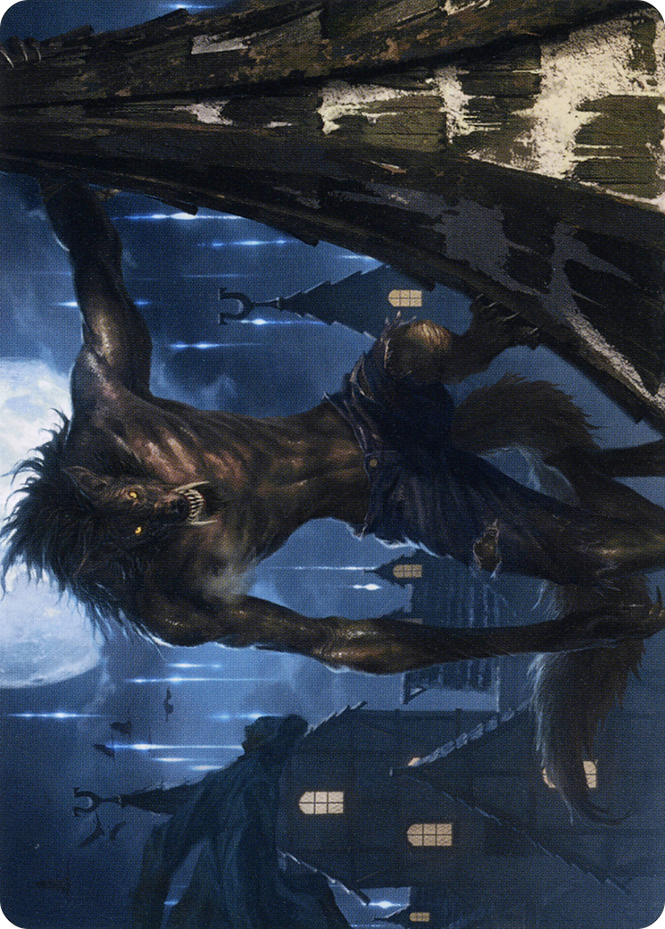 Stalking Predator // Stalking Predator (AMID-040) - Midnight Hunt Art Series (Borderless) Foil
