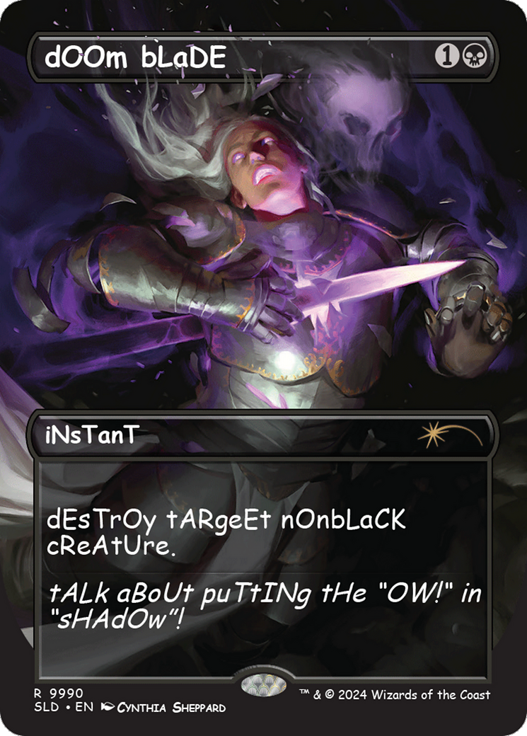 dOOm bLaDE (SLD-9990) - Secret Lair Drop (Borderless) Foil