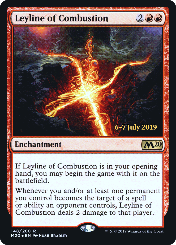 Leyline of Combustion (PRE-148) - Core Set 2020 Promos Foil