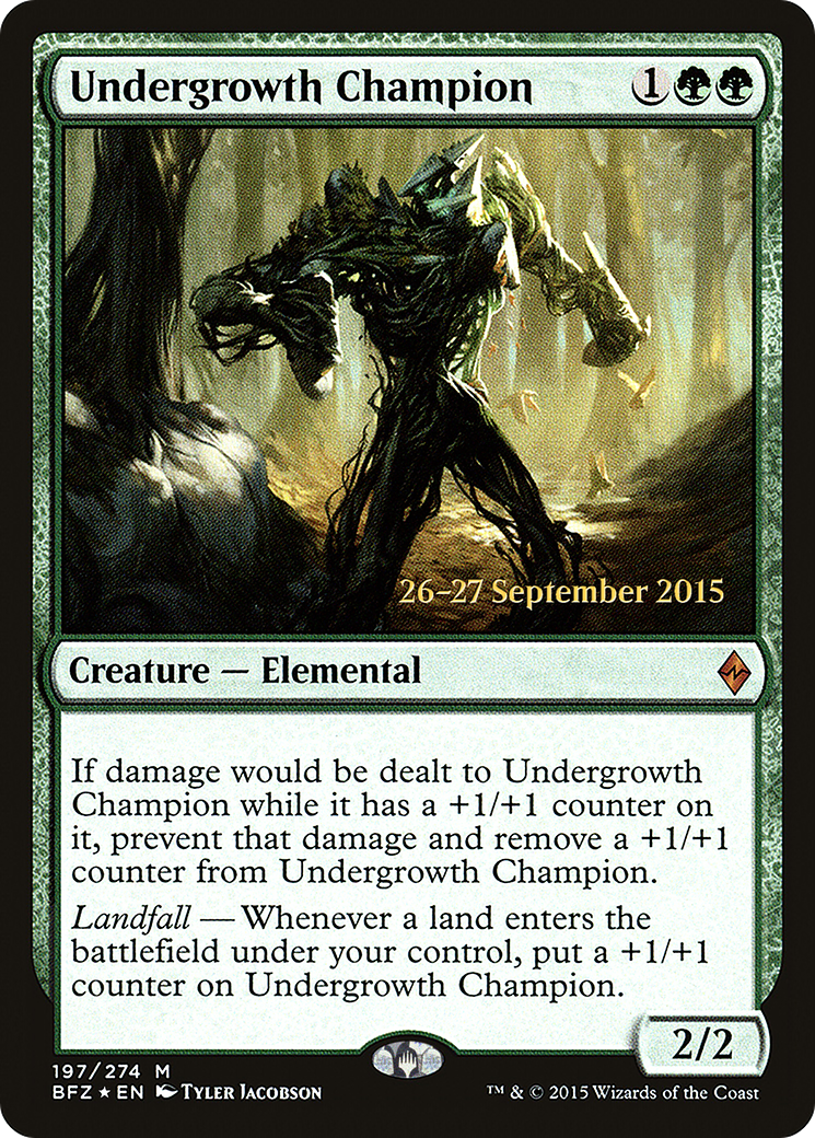 Undergrowth Champion (PRE-197) - Battle for Zendikar Promos Foil