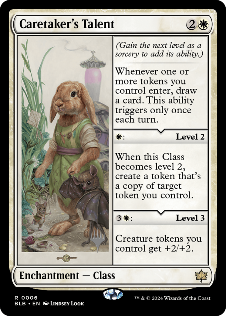 Caretaker's Talent (PPBLB-006) - Bloomburrow Promos Foil
