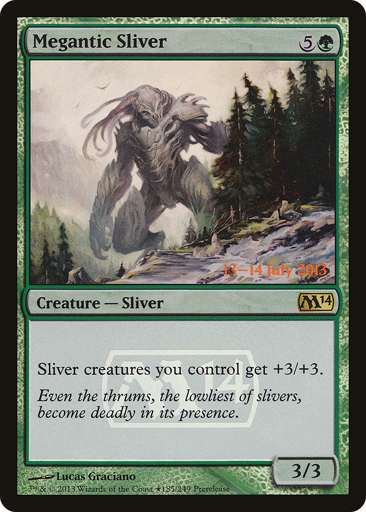 Megantic Sliver (PRE-185) - Magic 2014 Promos Foil