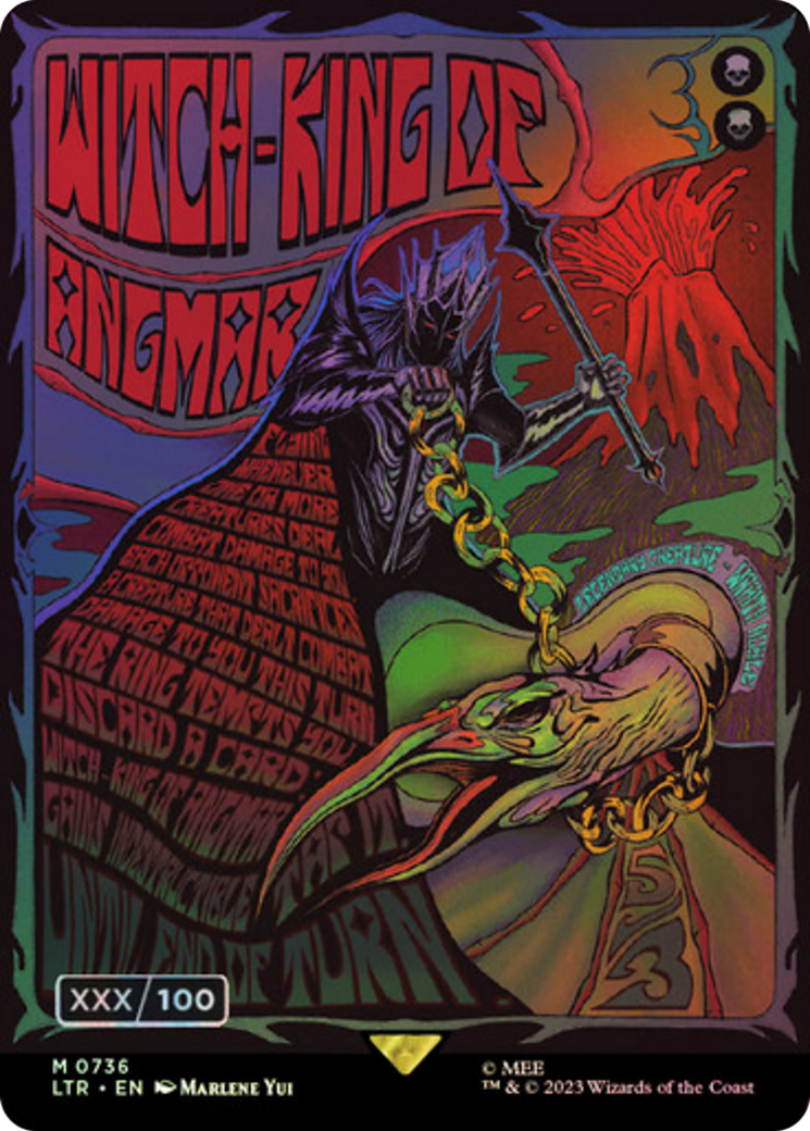 Witch-king of Angmar (Borderless Poster) (Serial Numbered) (LTR-736) - The Lord of the Rings: Tales of Middle-earth (Borderless) Foil