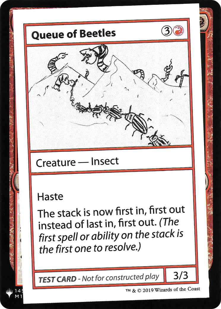 Queue of Beetles (CMB1-) - Mystery Booster Playtest Cards 2019