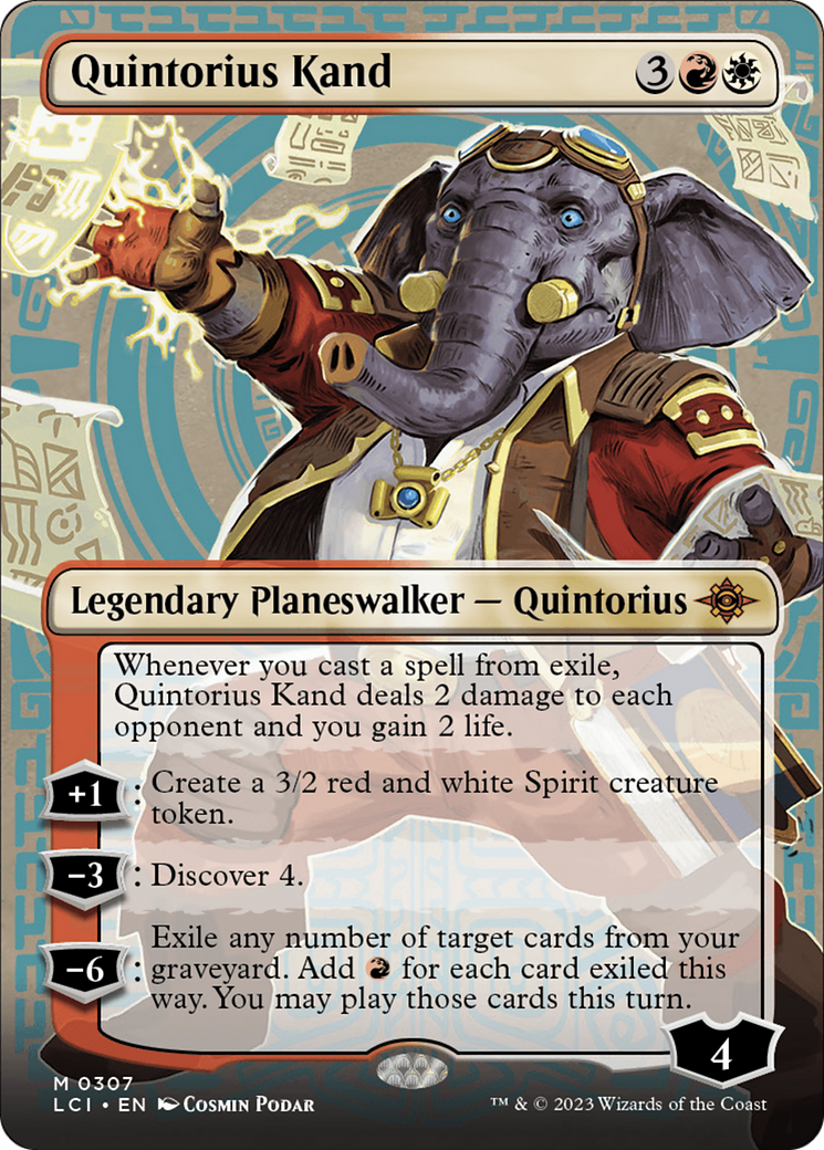 Quintorius Kand (0307) (Borderless) (LCI-307) - The Lost Caverns of Ixalan (Borderless) Foil