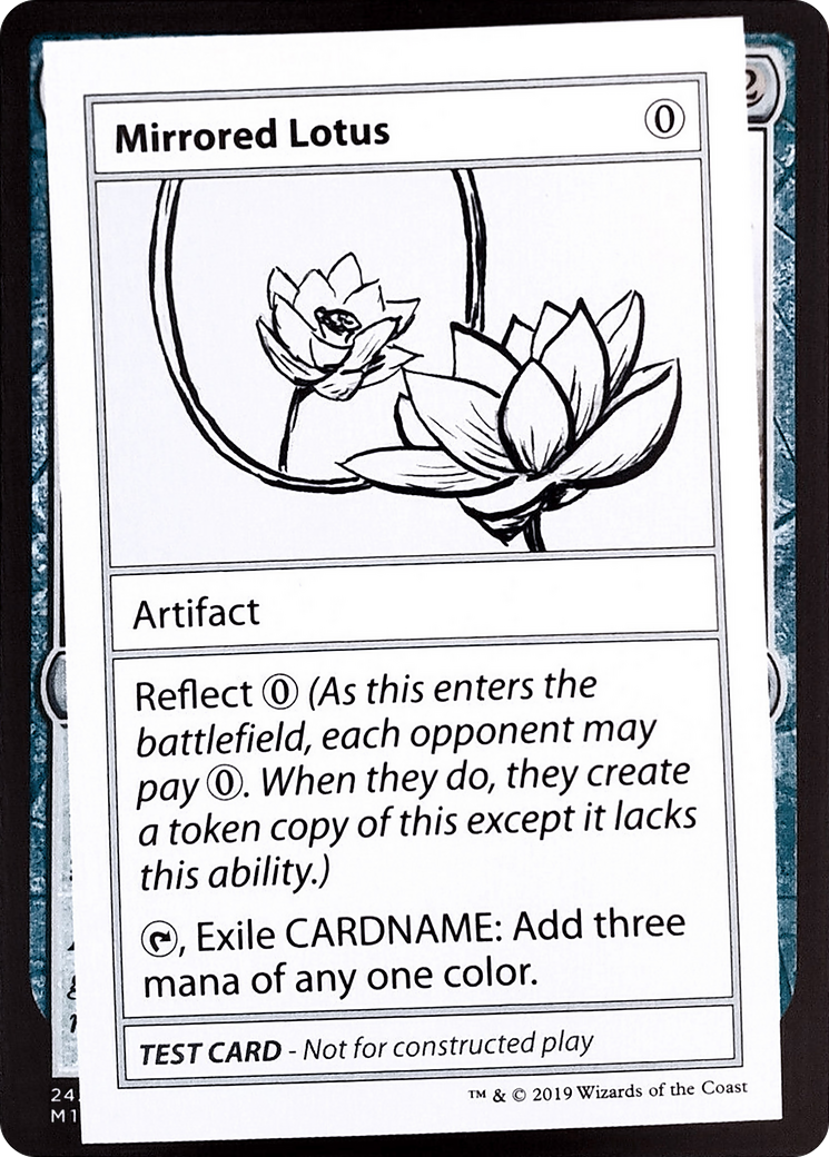 Mirrored Lotus (No PW Symbol) (CMB1-) - Mystery Booster Playtest Cards 2021