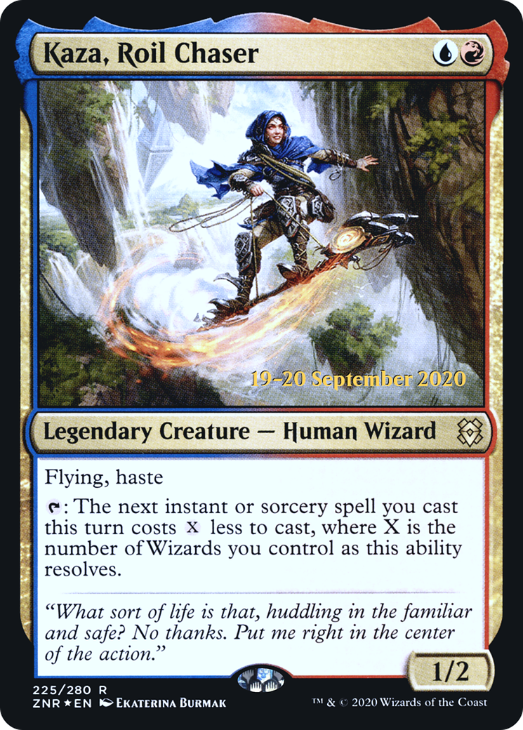 Kaza, Roil Chaser (PRE-225) - Zendikar Rising Promos Foil