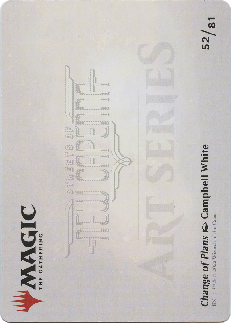 Change of Plans // Change of Plans (ASNC-052) - New Capenna Art Series (Borderless) Foil
