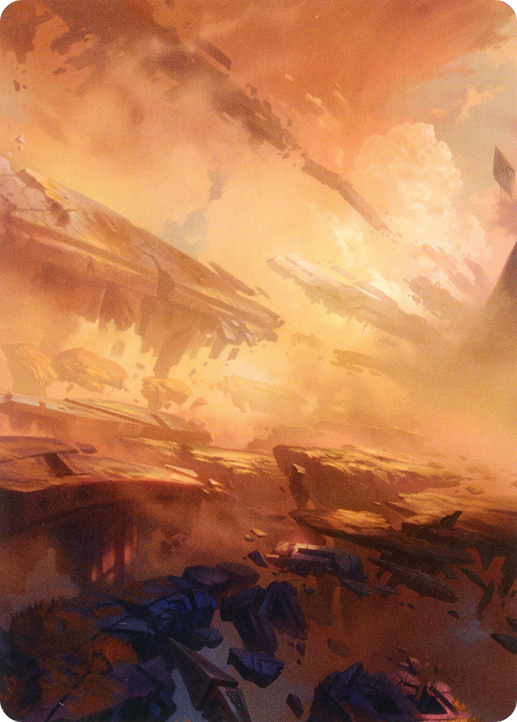 Plains // Plains (AZNR-007) - Zendikar Rising Art Series (Borderless) Foil