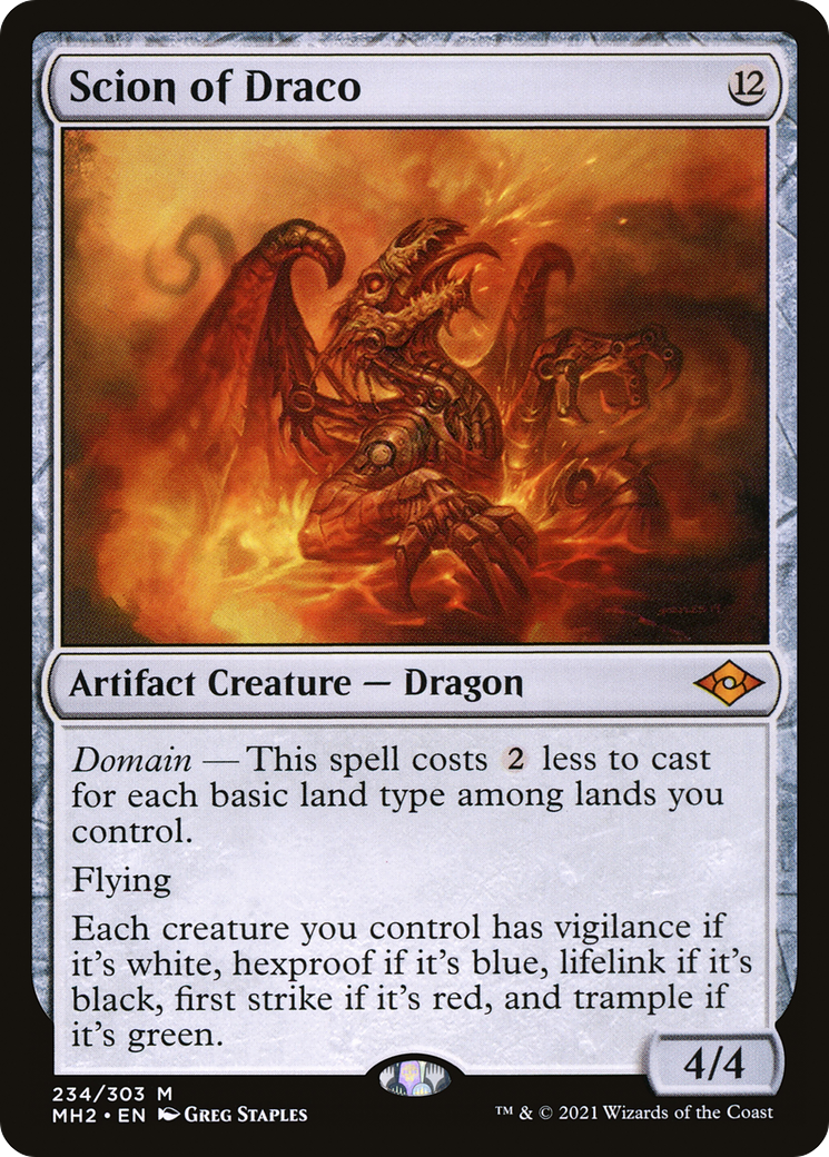 Scion of Draco (MH2-234) - Modern Horizons 2 Foil