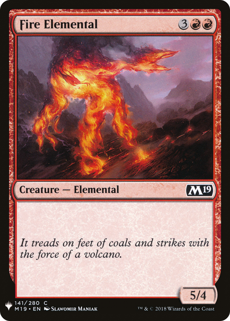 Fire Elemental (LIST-M19-141) - The List