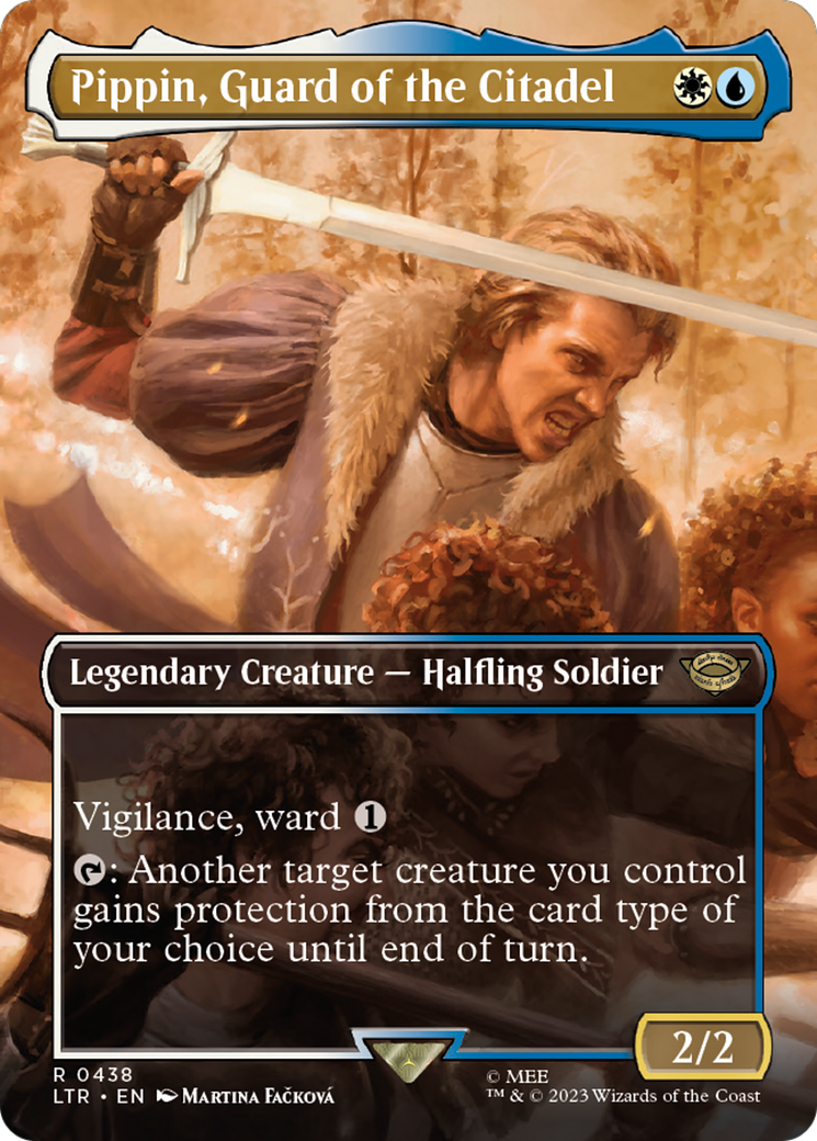 Pippin, Guard of the Citadel (Borderless) (LTR-438) - The Lord of the Rings: Tales of Middle-earth (Borderless) Foil