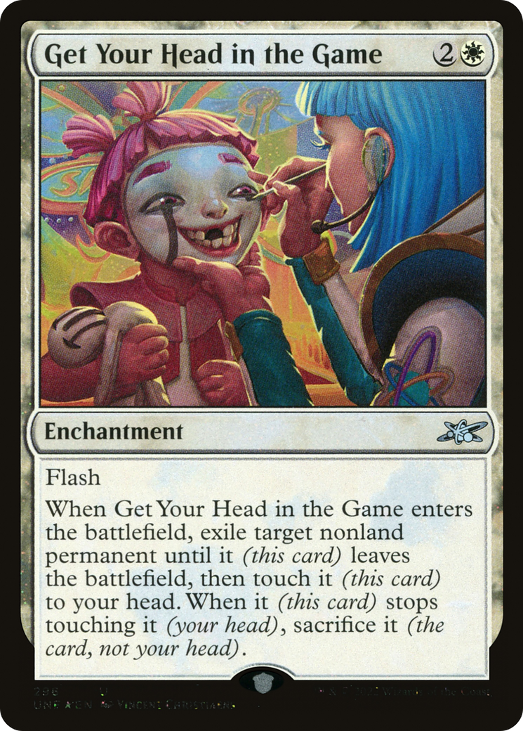 Get Your Head in the Game (Galaxy Foil) (UNF-296) - Unfinity Foil