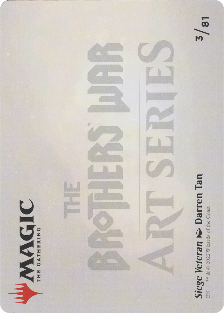 Siege Veteran // Siege Veteran (ABRO-003) - The Brothers' War Art Series (Borderless) Foil