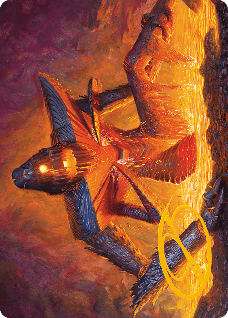 Molten Gatekeeper // Molten Gatekeeper (AMH3-005) - Modern Horizons 3 Art Series (Borderless)