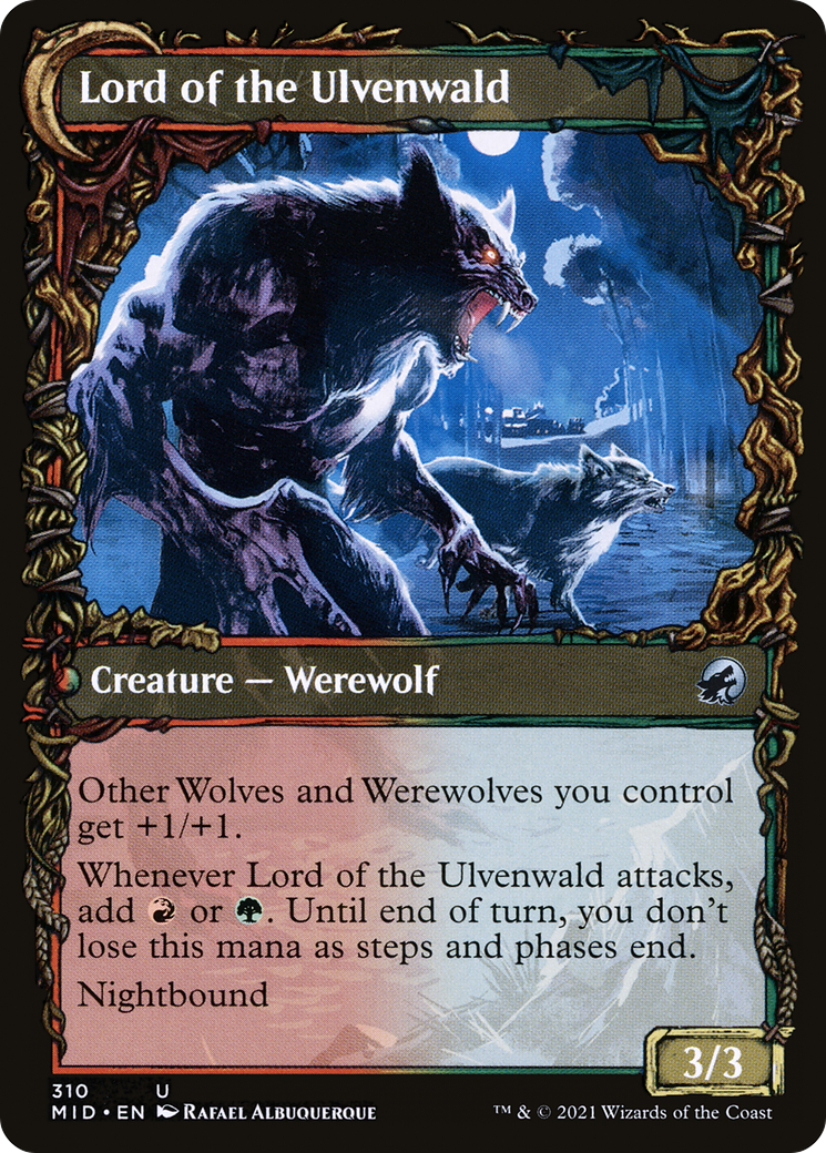 Kessig Naturalist (Showcase) (MID-310) - Innistrad: Midnight Hunt: (Showcase, Double Faced Transform) Foil