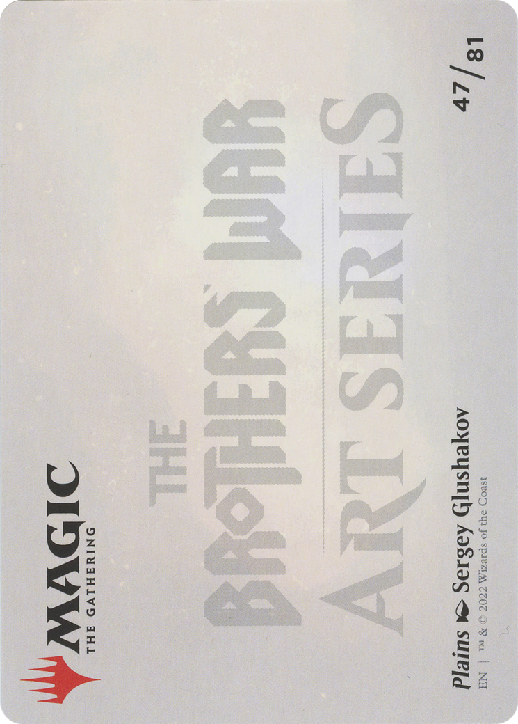 Plains // Plains (ABRO-047) - The Brothers' War Art Series (Borderless)