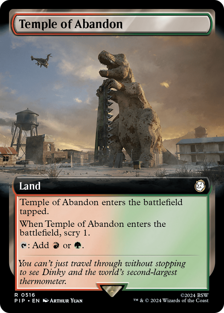 Temple of Abandon (Extended Art) (PIP-516) - Fallout: (Extended Art) Foil