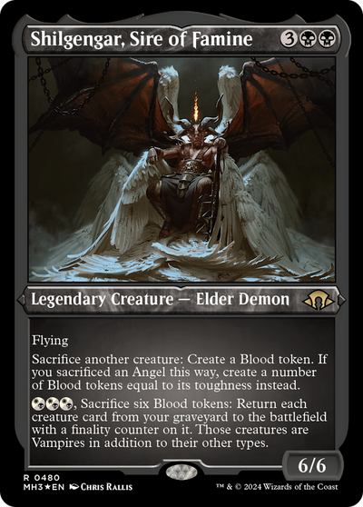 Shilgengar, Sire of Famine (Foil Etched) (MH3-480) - Modern Horizons 3 Foil