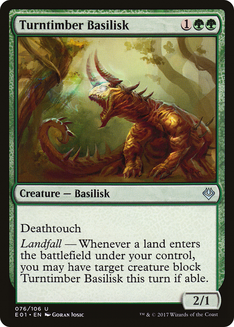 Turntimber Basilisk (AC2-076) - Archenemy: Nicol Bolas