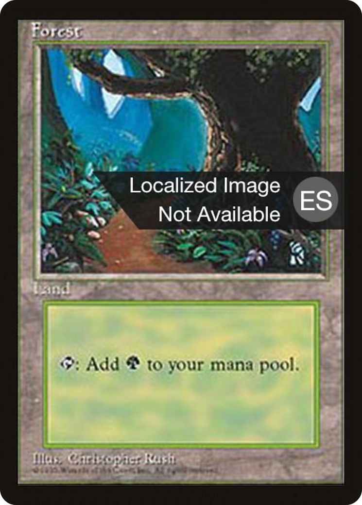 Forest (B) (4BB-175) - Fourth Edition Foreign Black Border
