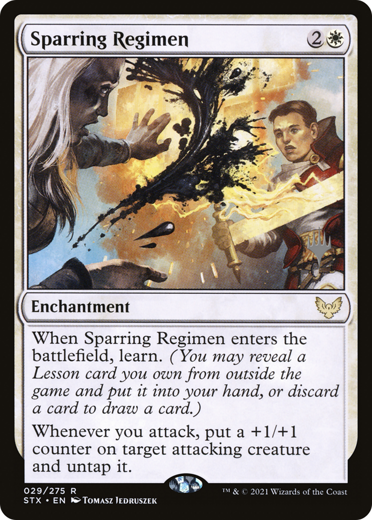 Sparring Regimen (PPSTX-029) - Strixhaven: School of Mages Promos Foil