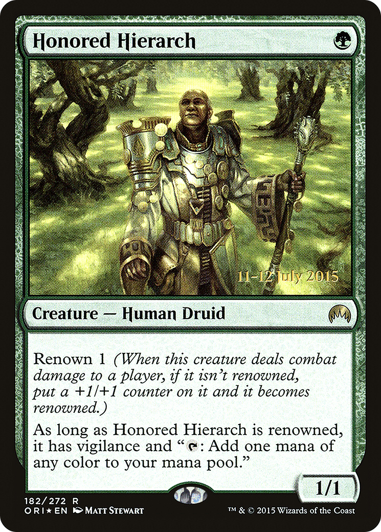 Honored Hierarch (PRE-182) - Magic Origins Promos Foil